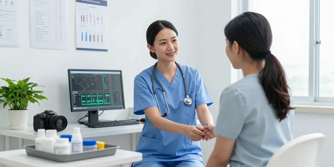 Littmann stethoscope Canada featured in a nurse's clinical assessment setting.