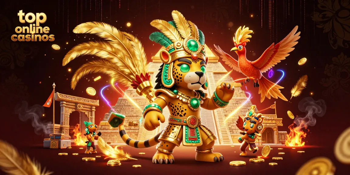 Experience the thrill of top online casinos with vibrant casino elements and dynamic characters.